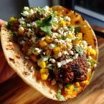 Street Corn Smash Burger Tacos
