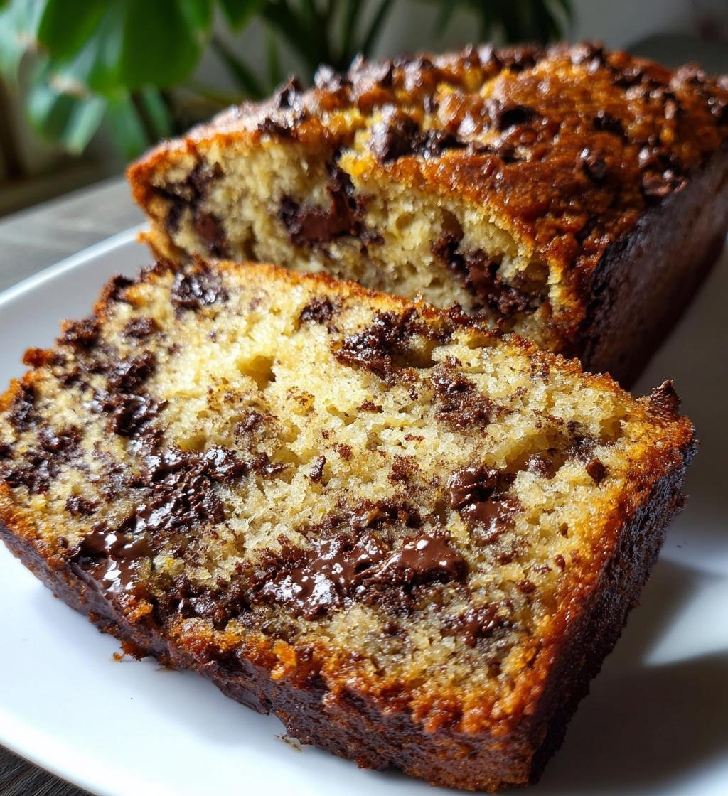 Super Moist Chocolate Chip Banana Bread