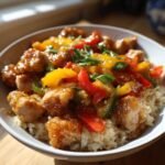 Sweet Chili Chicken Bowl with Coconut Lime Drizzle