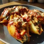 Thanksgiving leftover turkey stuffed shells
