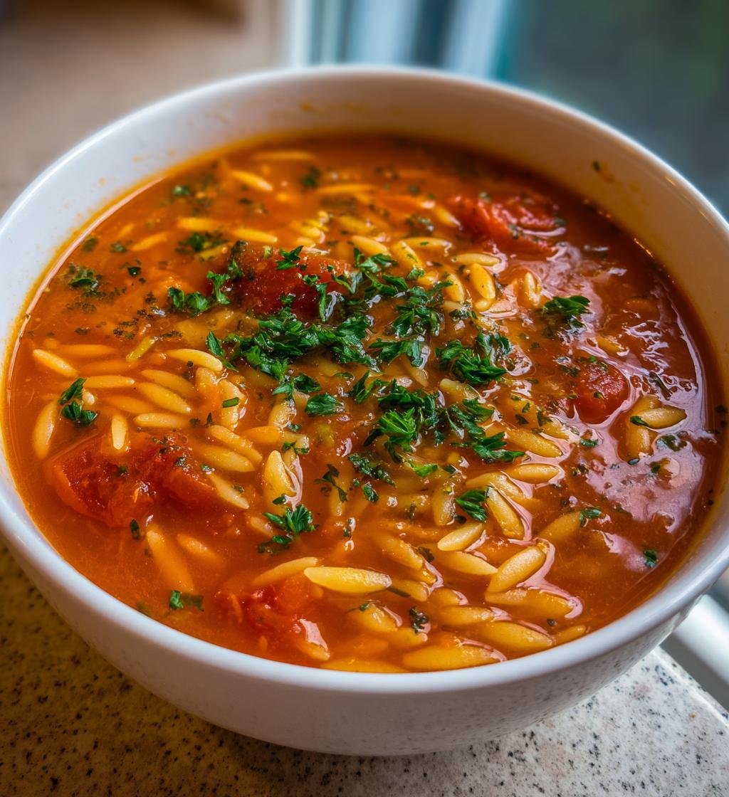Tomato Orzo Soup - detail 1
