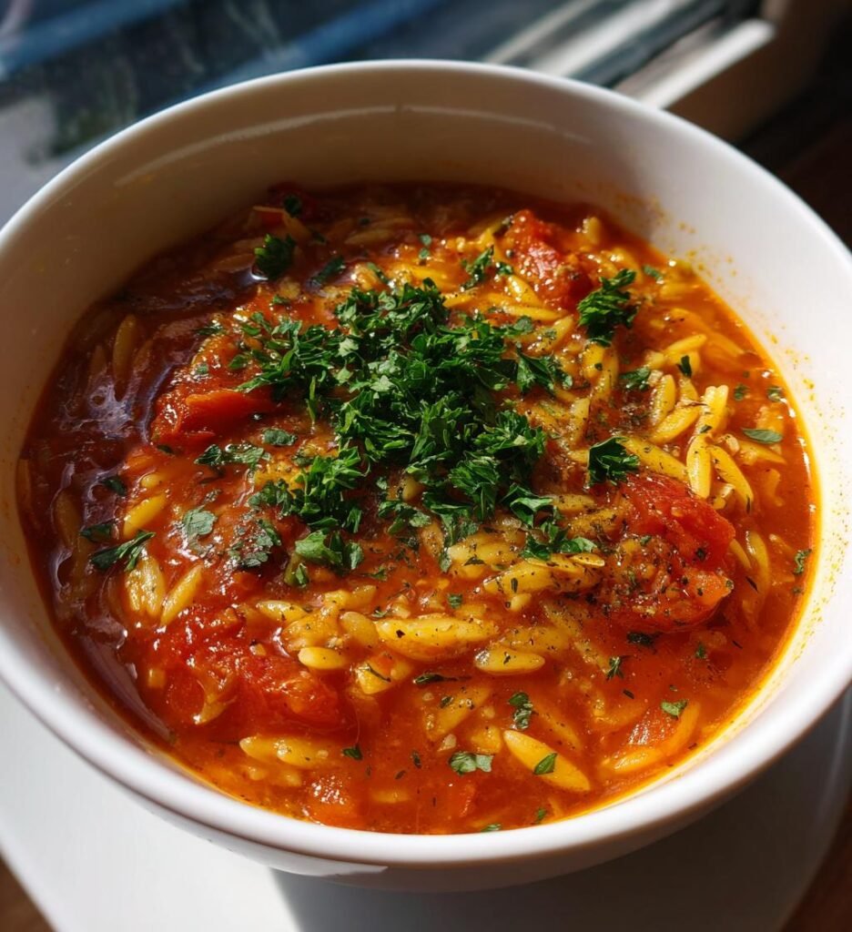 Tomato Orzo Soup