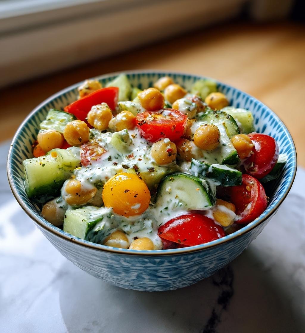 Tzatziki Chickpea Salad