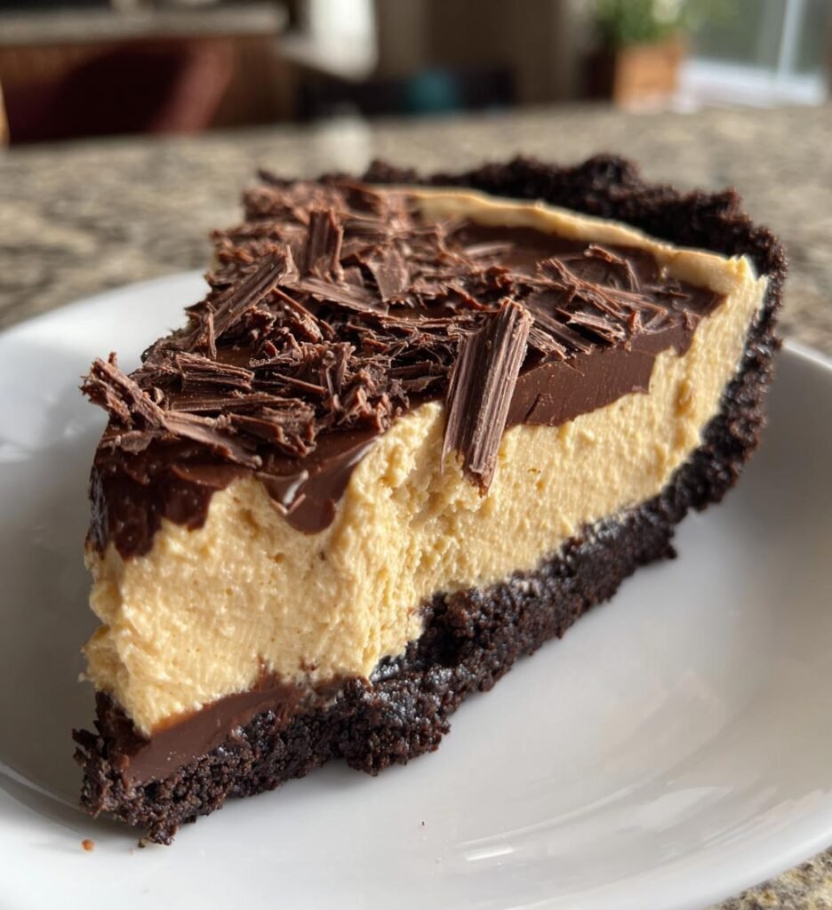 Unbelievable Peanut Butter Pie with Chocolate Crust