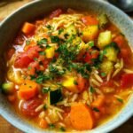 Veggie Orzo Soup