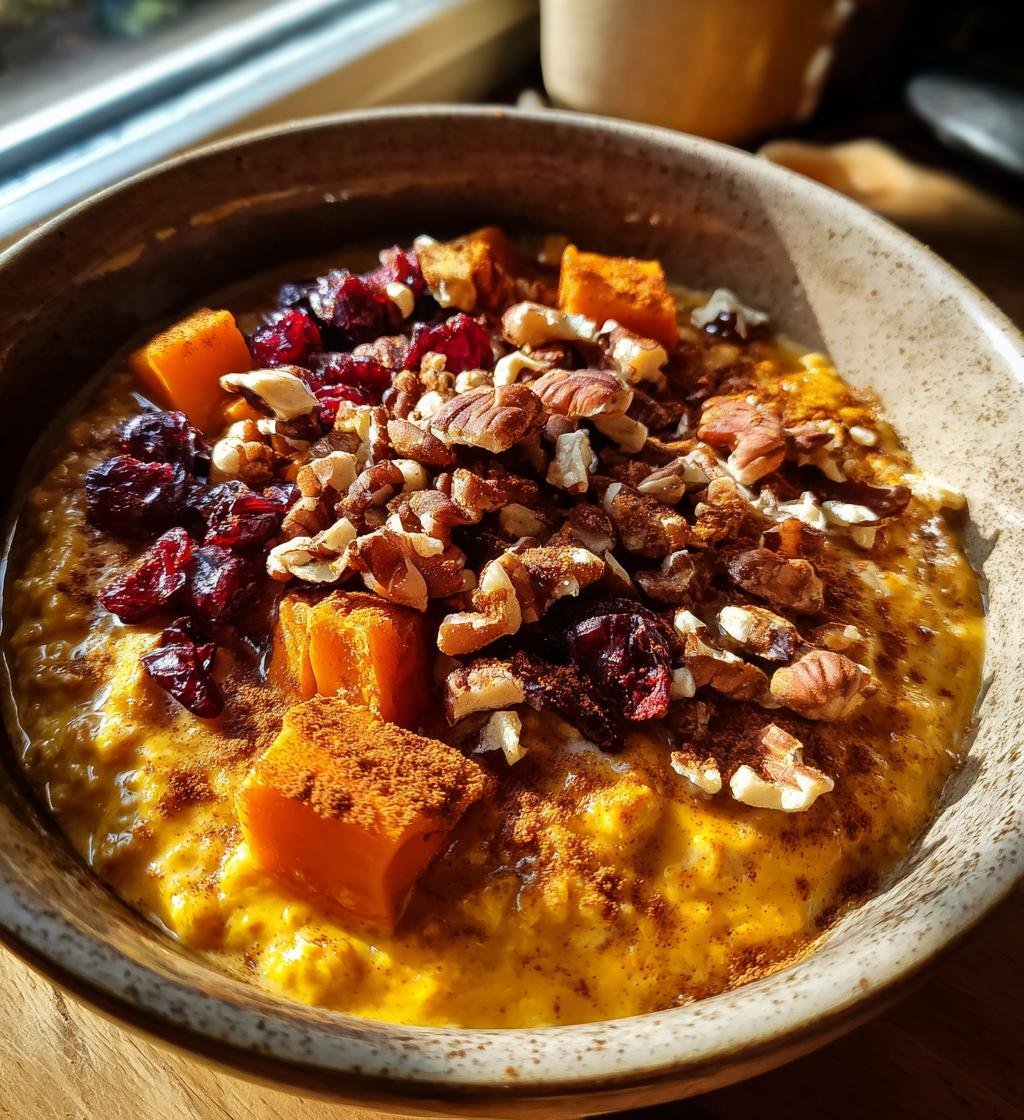 Warm Spiced Pumpkin Oatmeal - detail 1