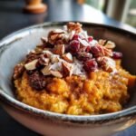 Warm Spiced Pumpkin Oatmeal