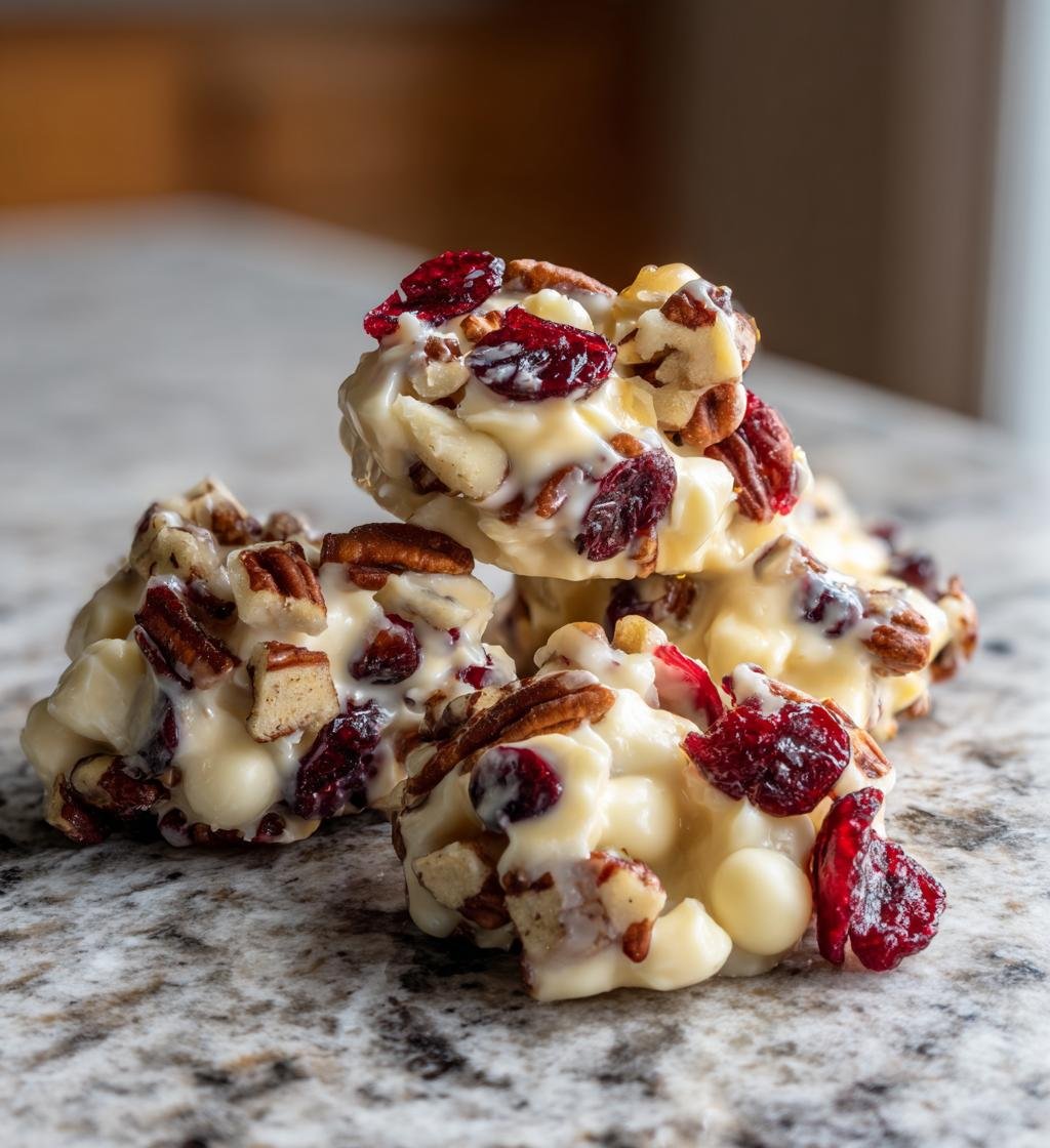 White Chocolate Cranberry Pecan Clusters - detail 1