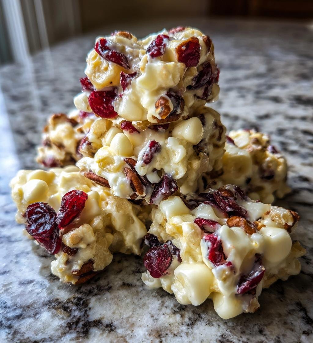 White Chocolate Cranberry Pecan Clusters