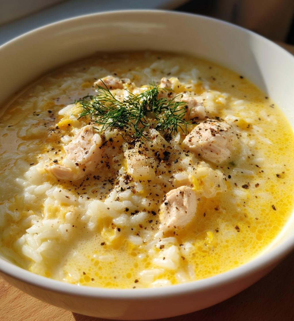 avgolemono soup - detail 1