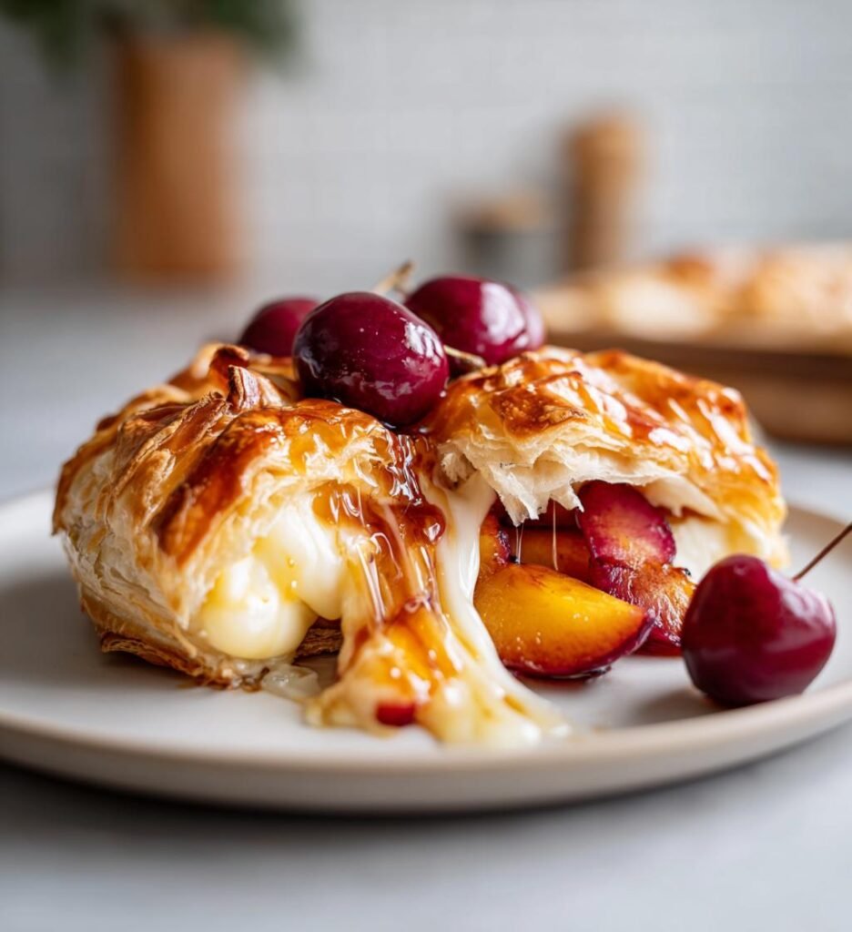 baked brie puff pastry roasted plums