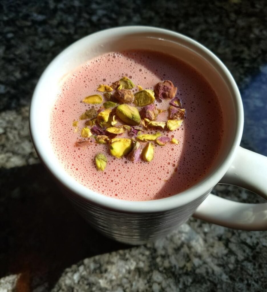cardamom rose moon milk