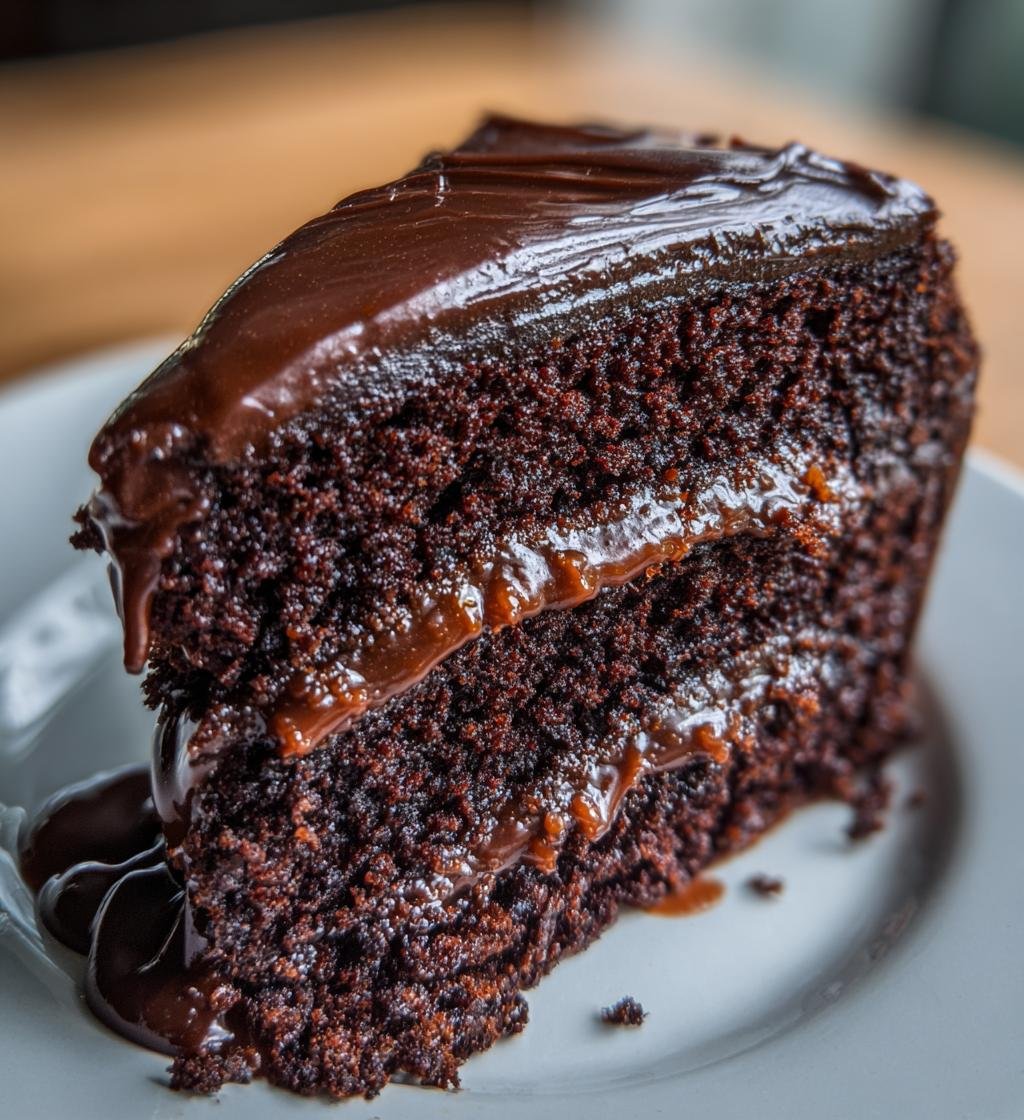 midnight fudge cake - detail 1