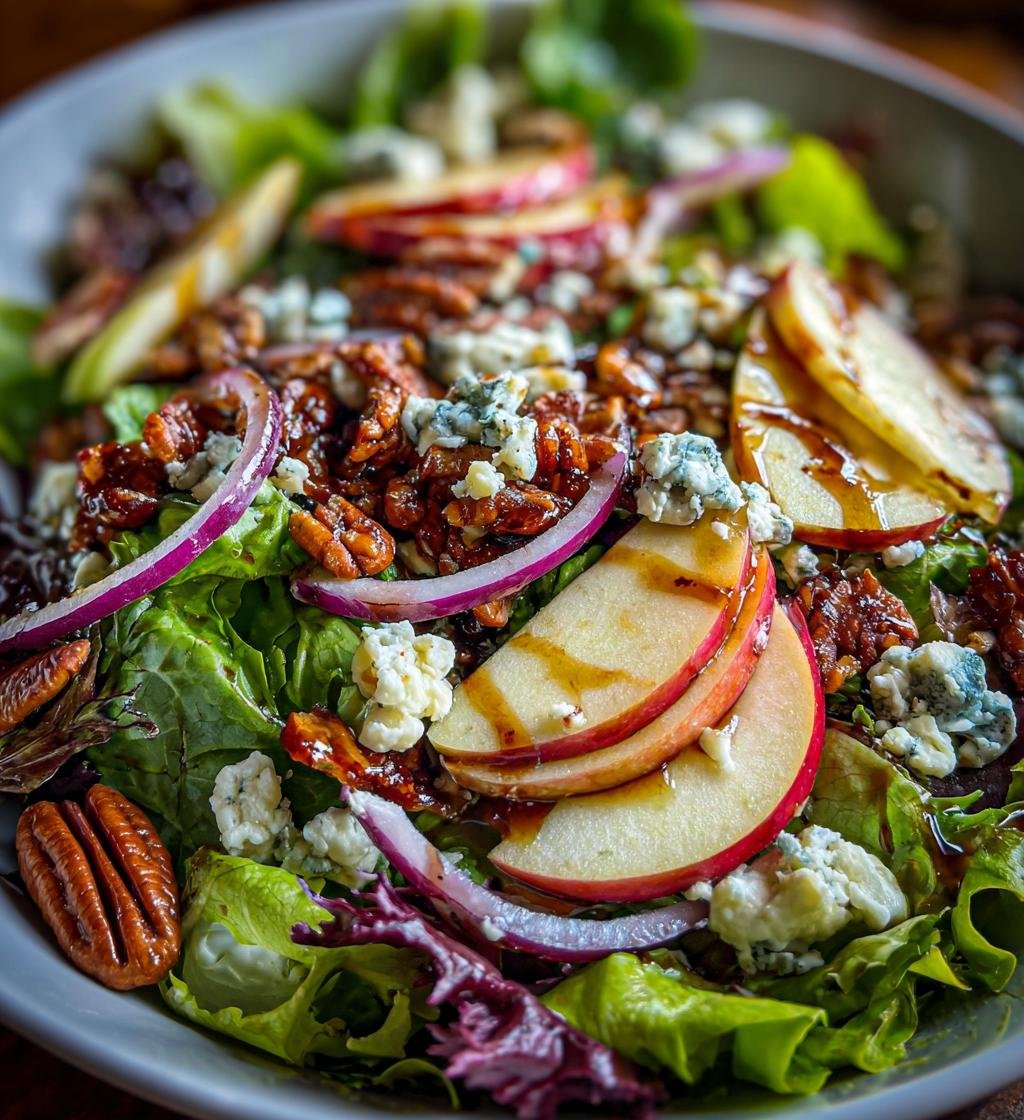 Apple Pecan Blue Cheese Salad - detail 1