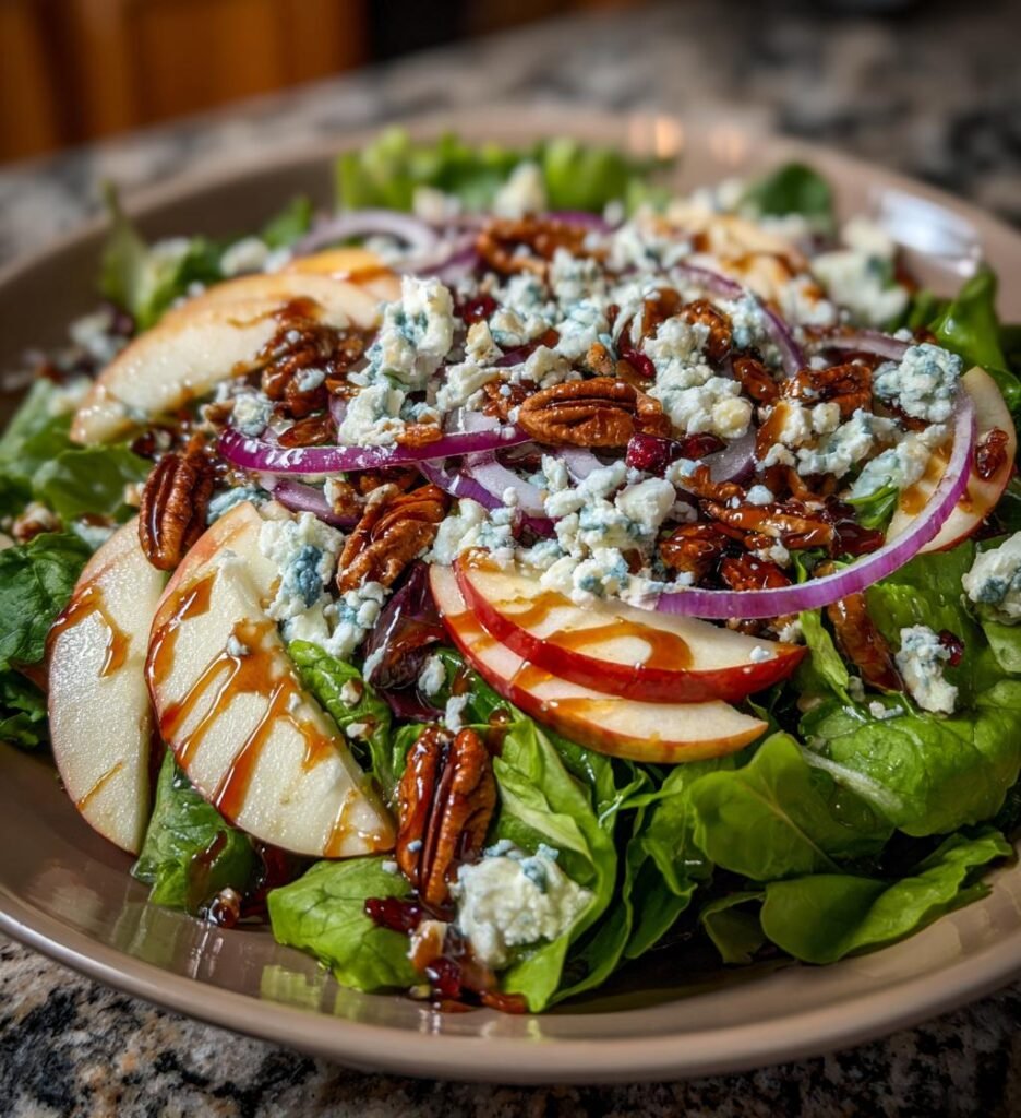 Apple Pecan Blue Cheese Salad