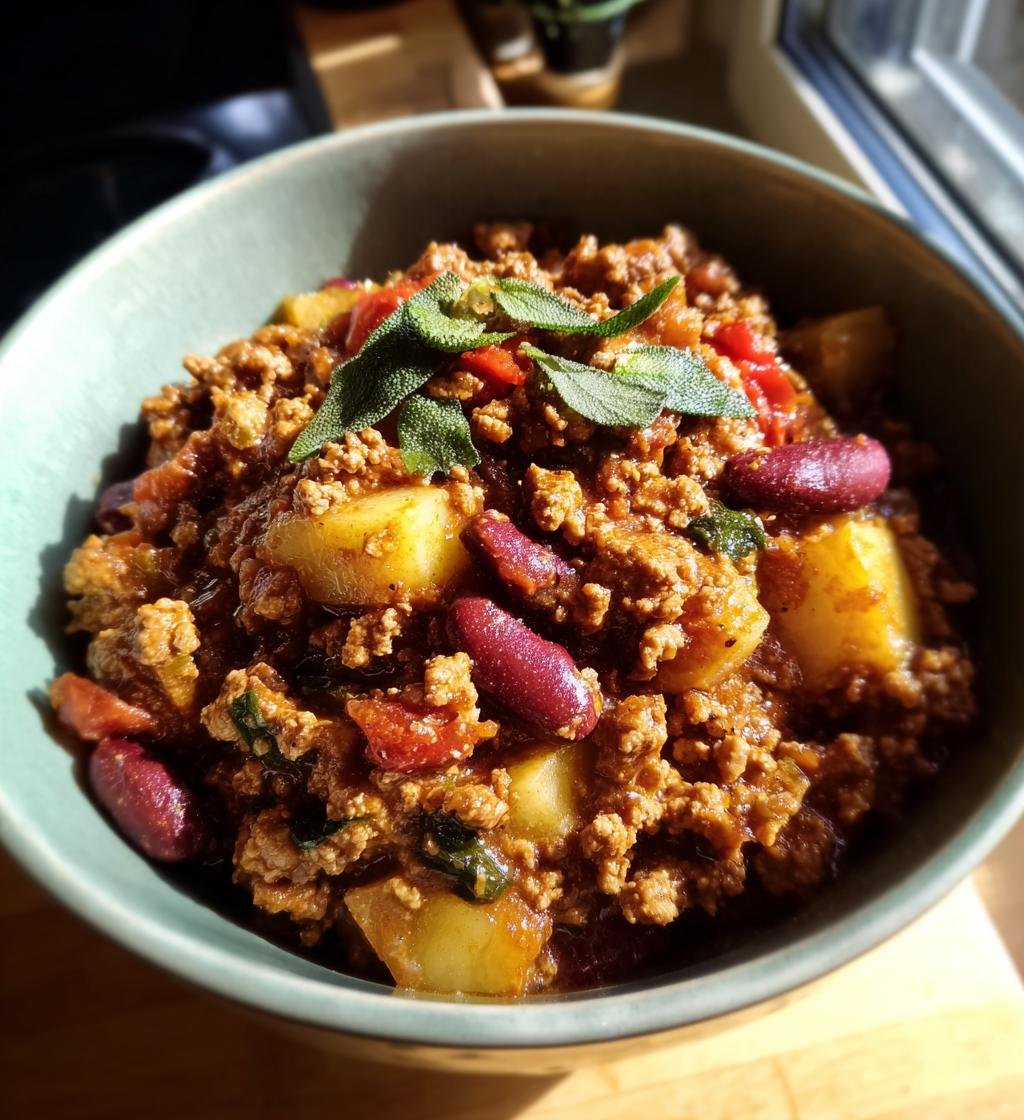 Apple Sage Turkey Chili