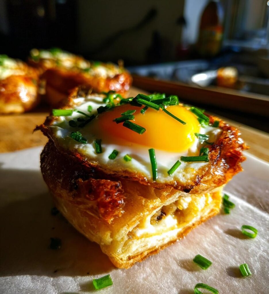 Baked Eggs Napoleon