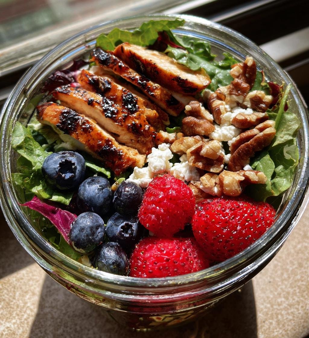 Balsamic Chicken and Berry Mason Jar - detail 1