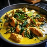Basil Chicken in Coconut Curry Sauce