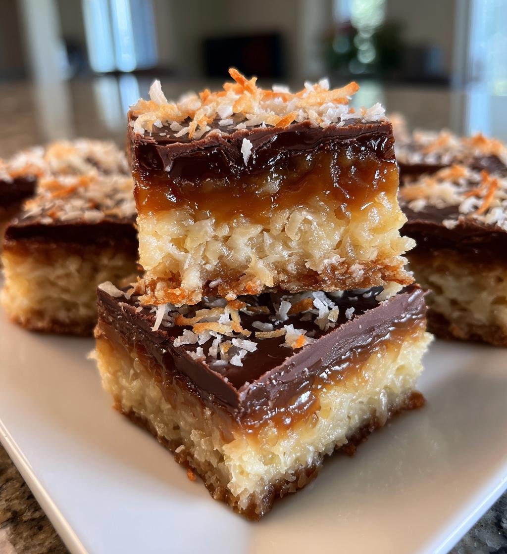 Better Than Samoas Caramel Coconut Bars - detail 1