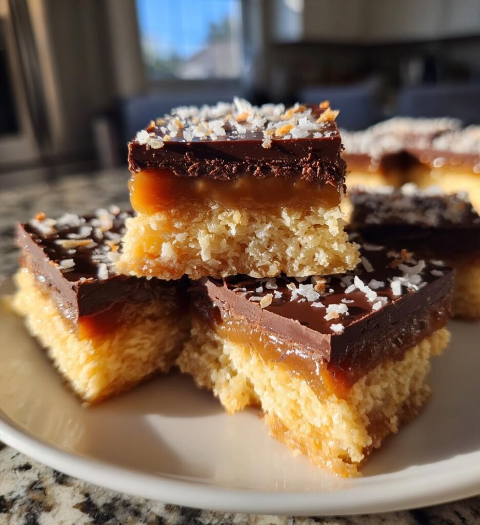 Better Than Samoas Caramel Coconut Bars