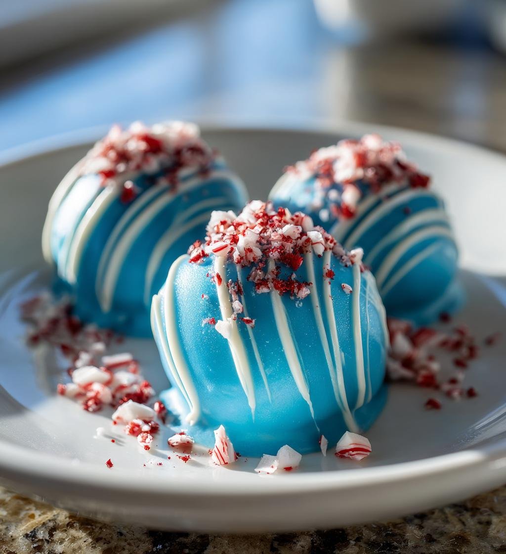 Blue Christmas Truffles - detail 1