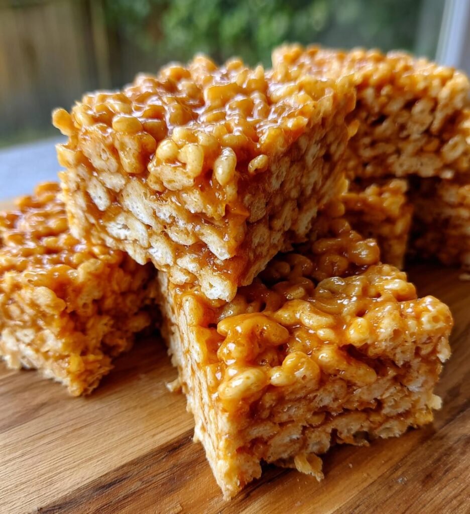 Brown Butter Dulce de Leche Rice Krispie Treats