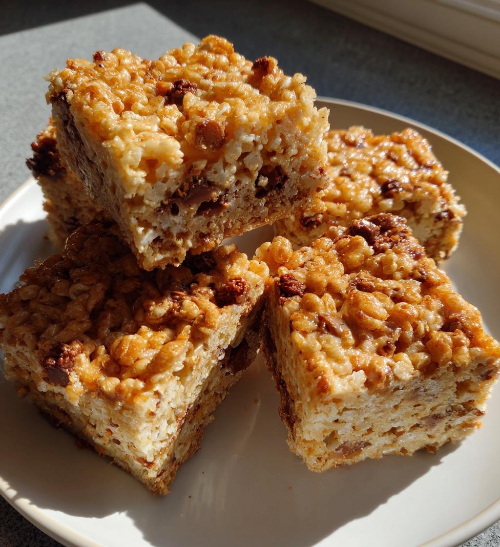 Butterfinger Rice Krispie Treats - detail 1