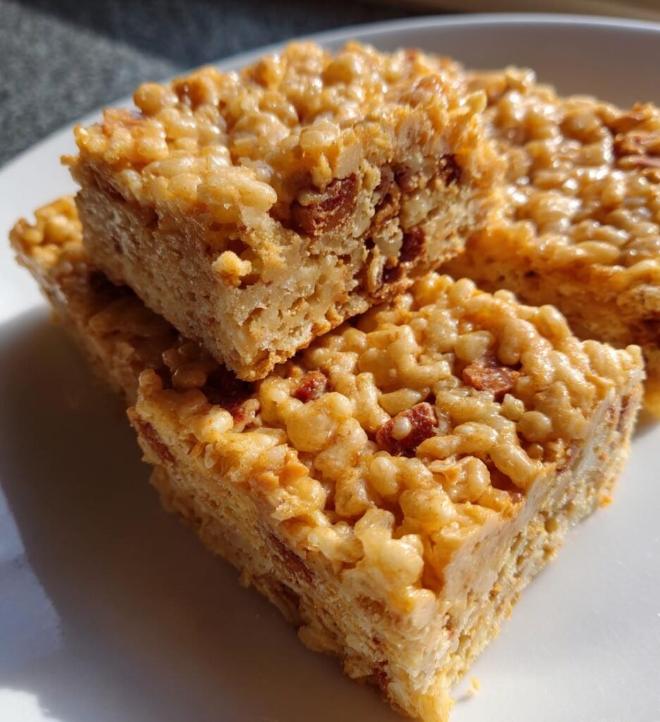 Butterfinger Rice Krispie Treats