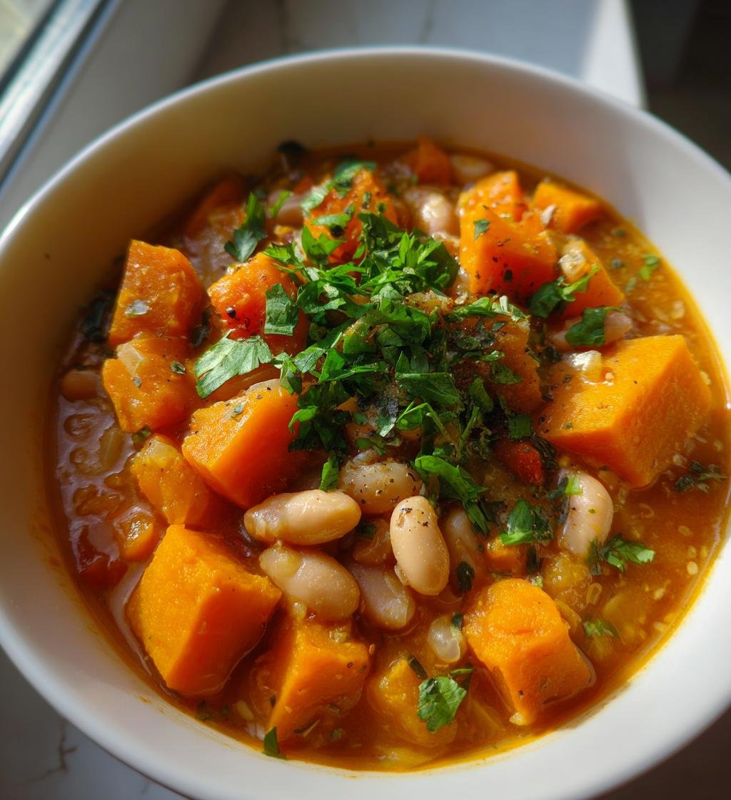 Butternut Squash & White Bean Chili - detail 1