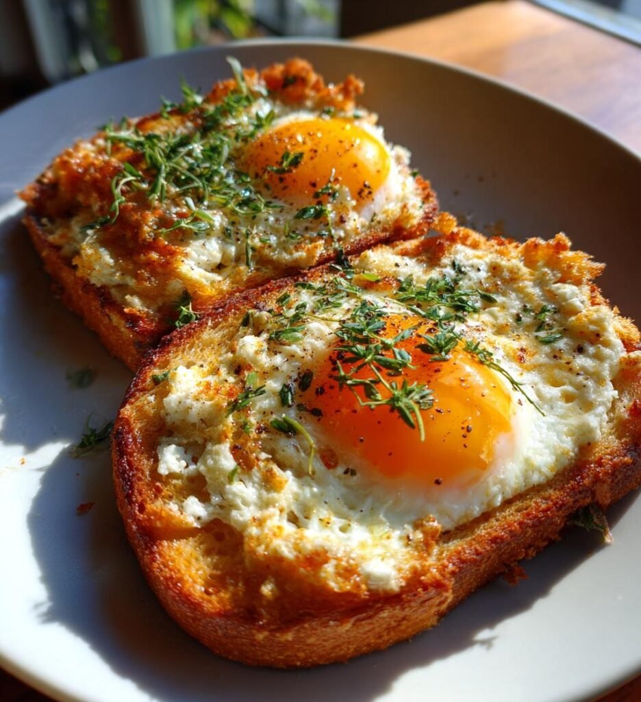 Buttery Egg And Ricotta Toast