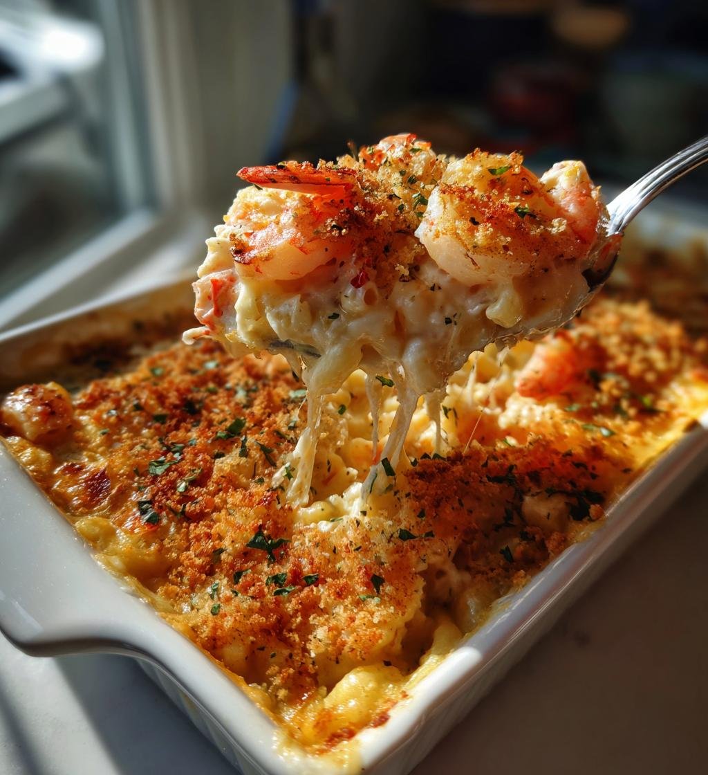 Cajun Shrimp and Crab Mac and Cheese