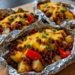 Campfire Cheeseburger Hobo Packets
