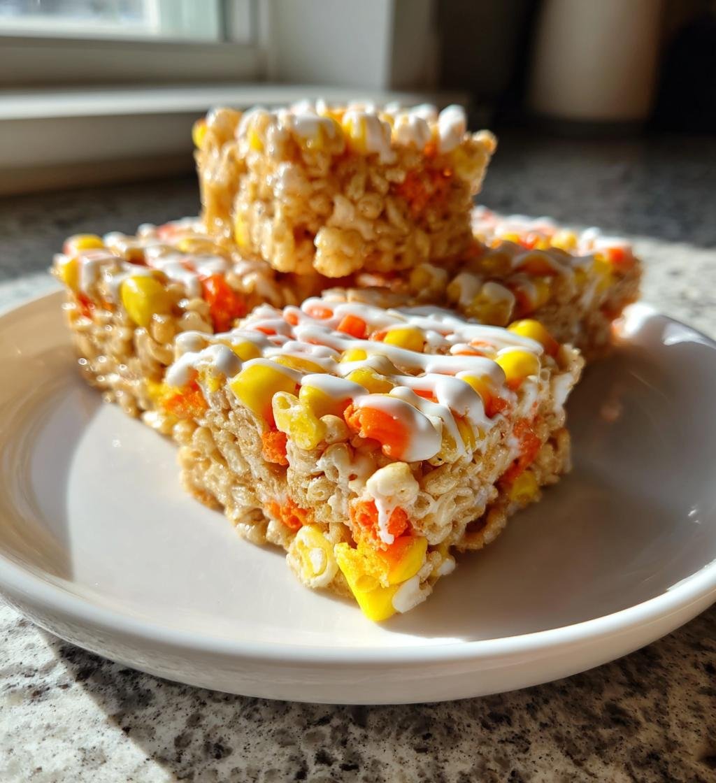 Candy Corn Rice Krispie Treats - detail 1