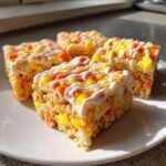 Candy Corn Rice Krispie Treats