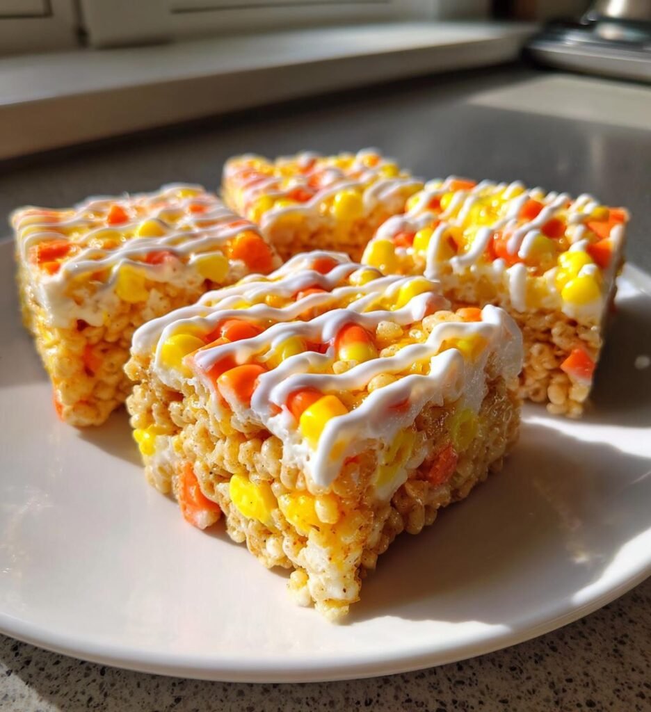 Candy Corn Rice Krispie Treats