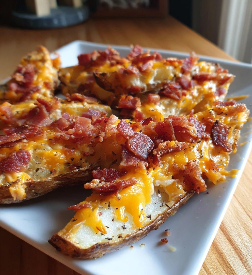Cheddar Bacon Potato Wedges