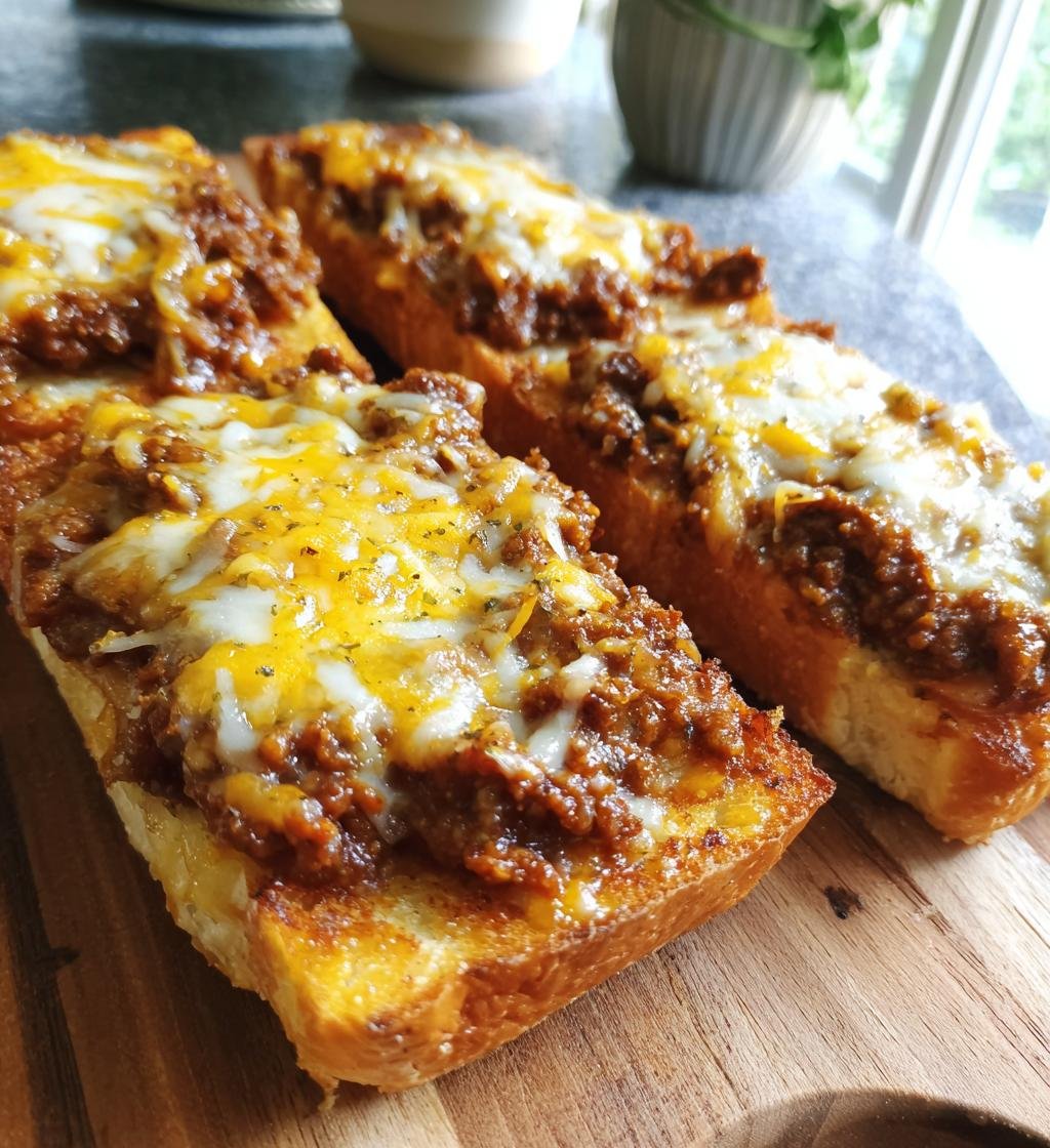 Cheesy Garlic Bread Sloppy Joe Melts - detail 1