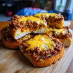 Cheesy Garlic Bread Sloppy Joe Melts
