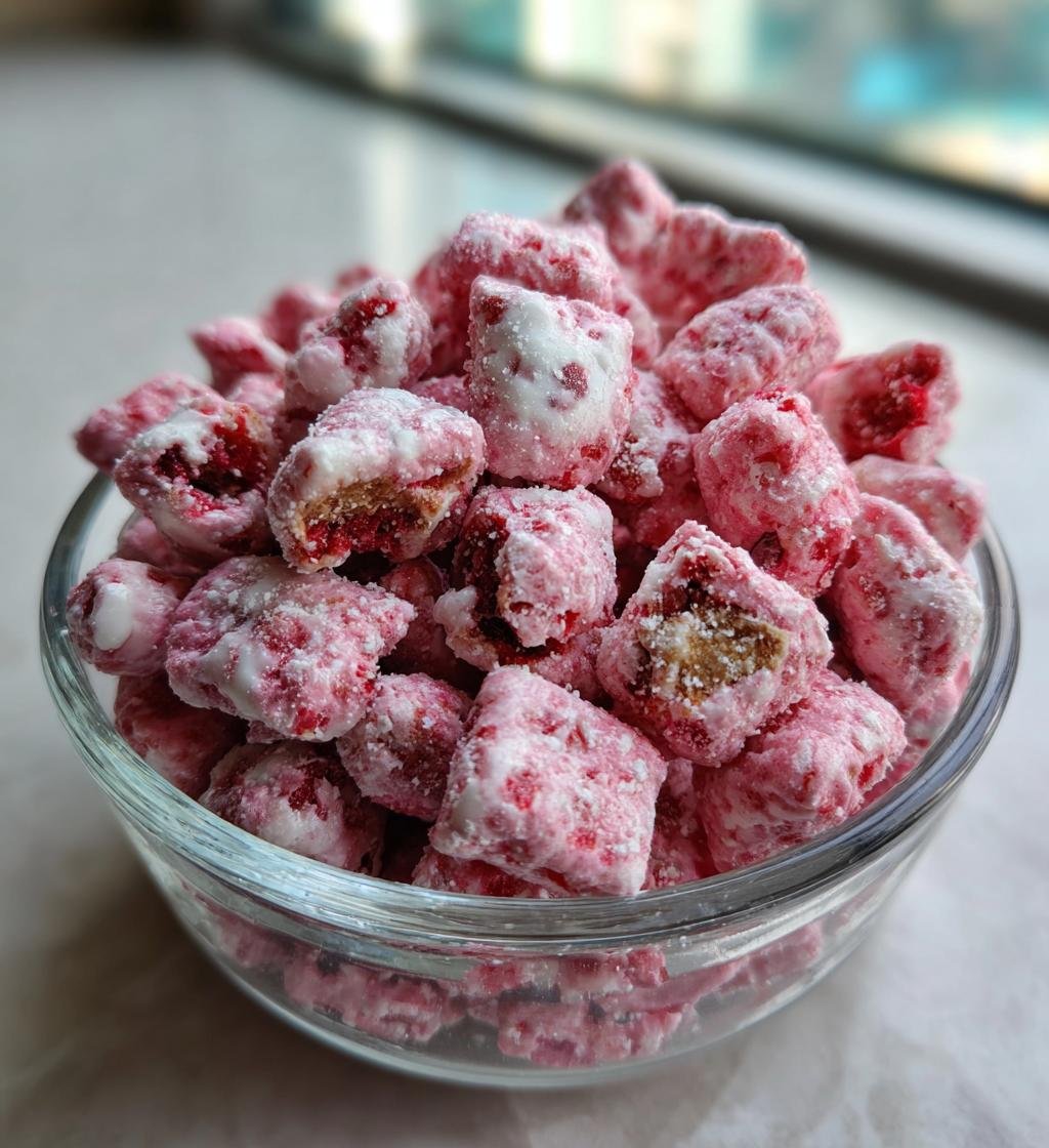 Cherry Cheesecake Puppy Chow - detail 1