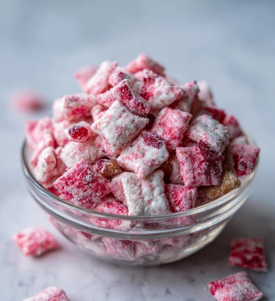 Cherry Cheesecake Puppy Chow