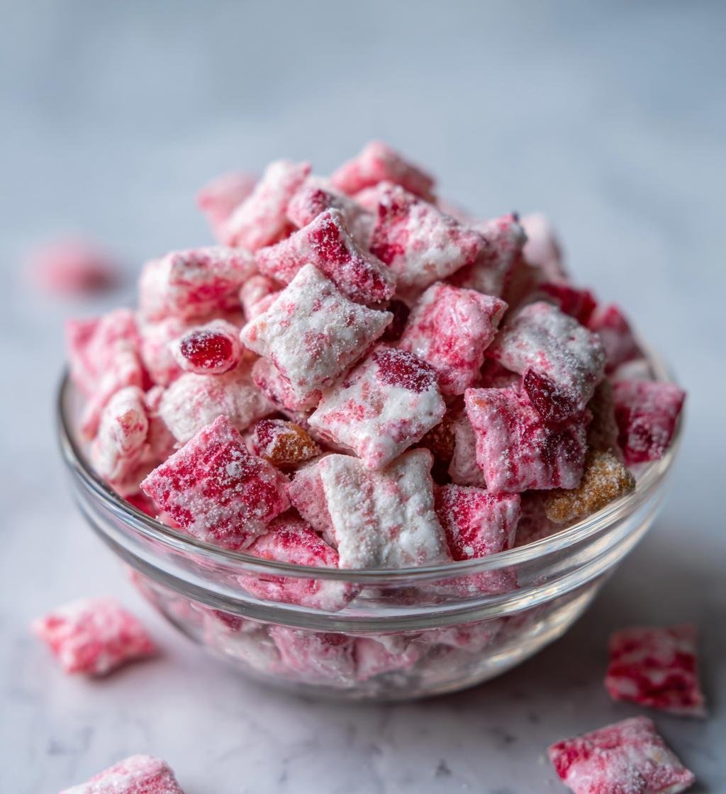 Cherry Cheesecake Puppy Chow
