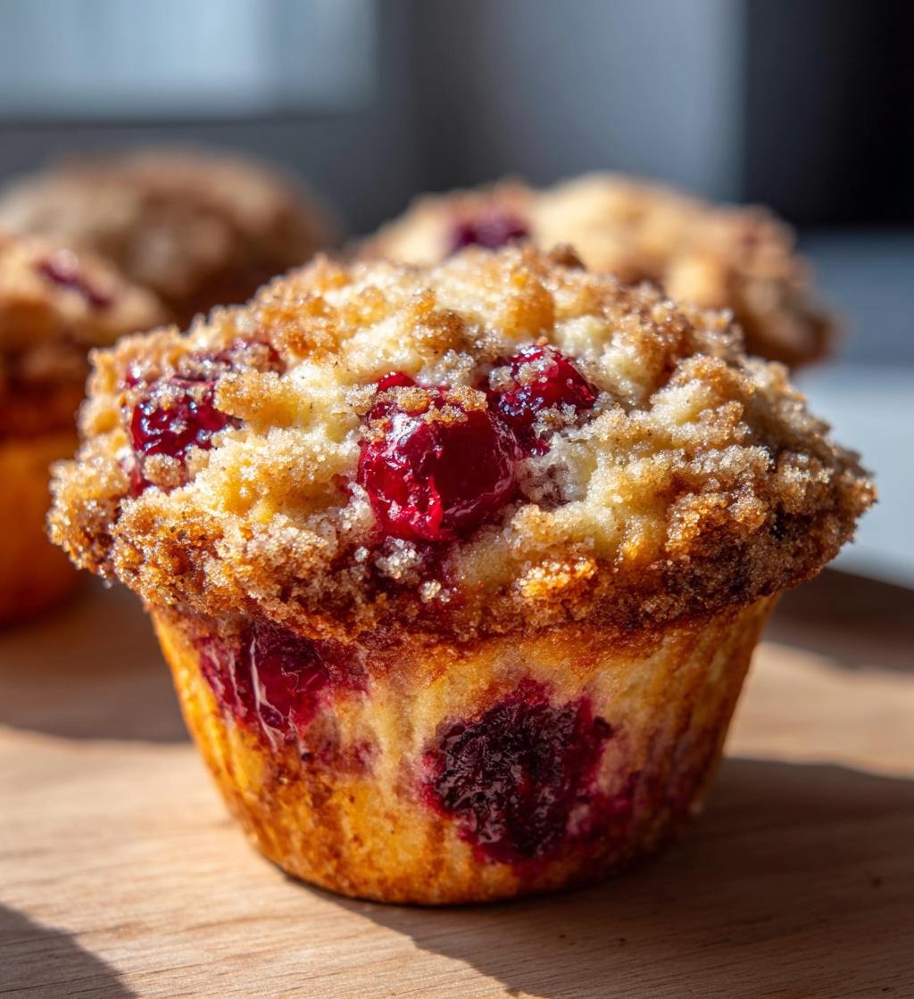 Cherry Cobbler Muffins - detail 1