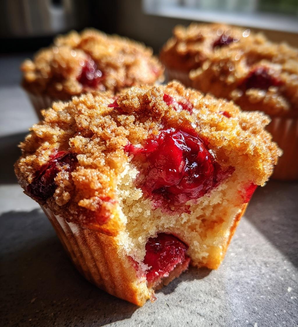 Cherry Cobbler Muffins