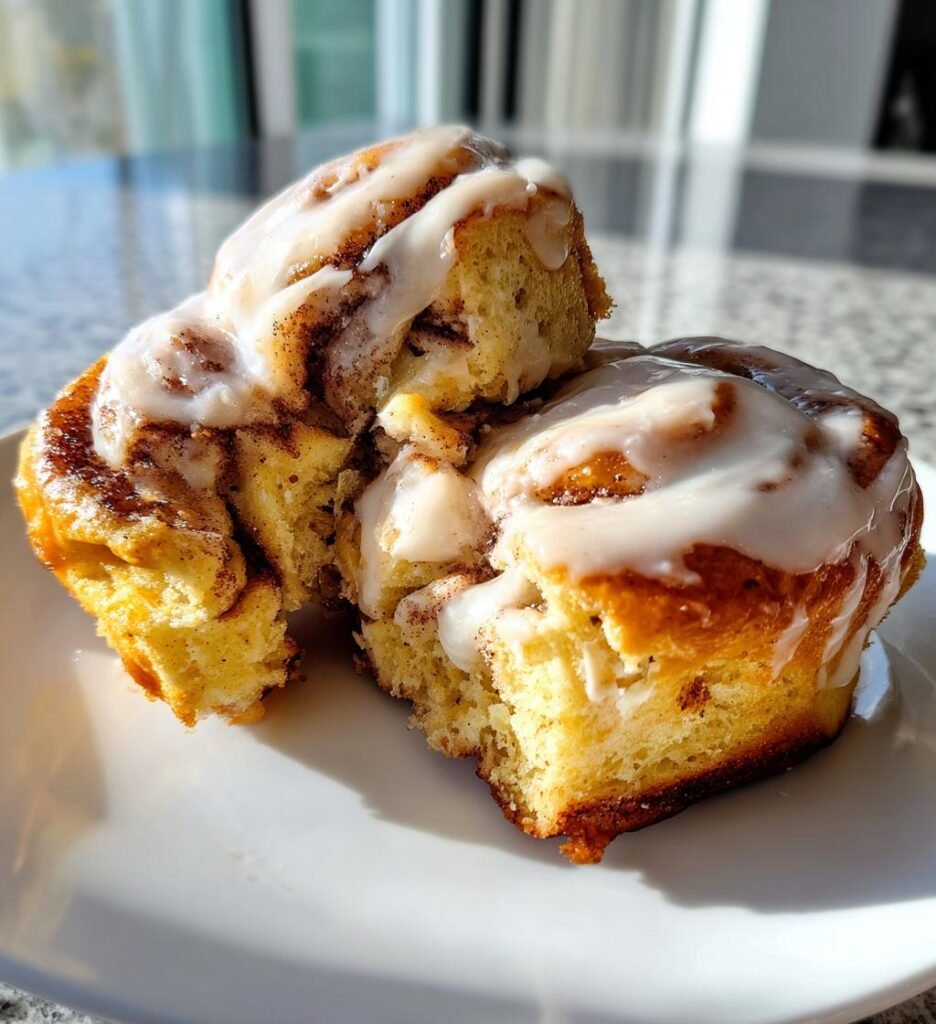 Chewy Cinnamon Roll Blondies with Cream Cheese Icing
