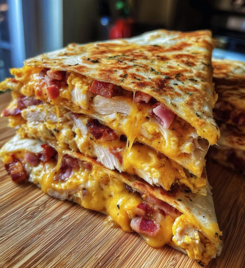 Chicken Cordon Bleu Quesadilla