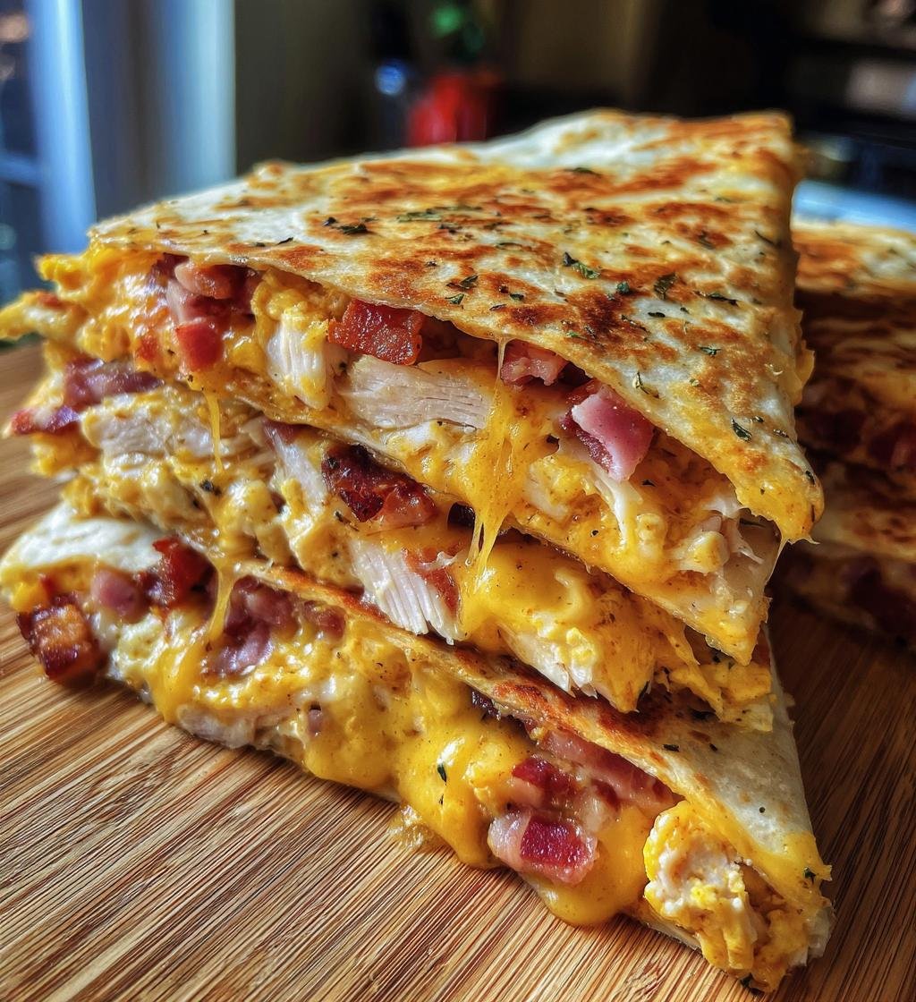 Chicken Cordon Bleu Quesadilla