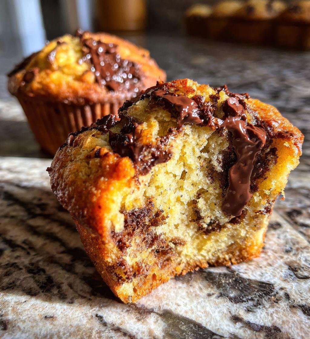 Chocolate Peanut Butter Banana Muffins