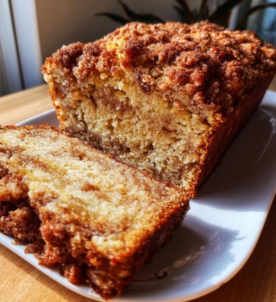 Cinnamon Crumb Banana Bread