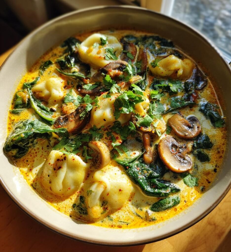 Coconut Curry Soup With Dumplings